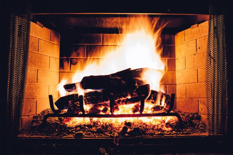 un joli feu de cheminée